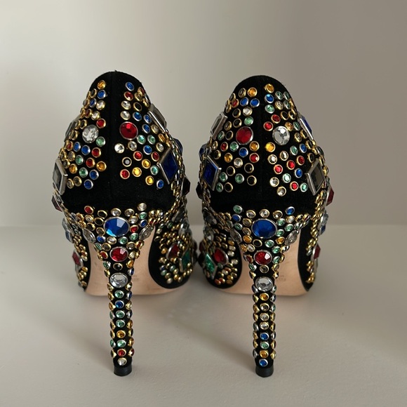 Authentic MIU MIU Crystal Jeweled Embellished Heels - Picture 3 of 15